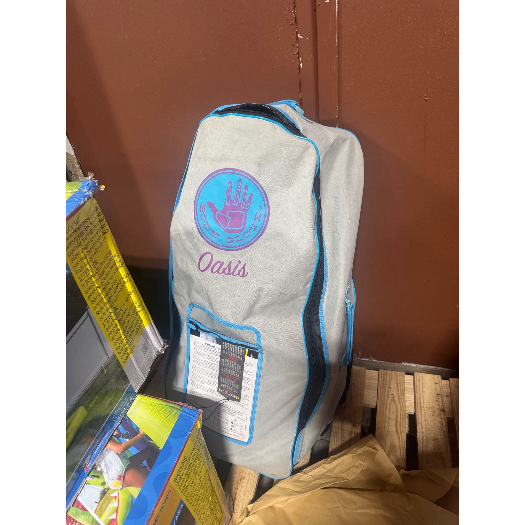 Body Glove Oasis Inflatable Paddle Board Package For Yoga & Fitness Includes Paddle Pump Leash Dry Bag Backpack & Repair Kit