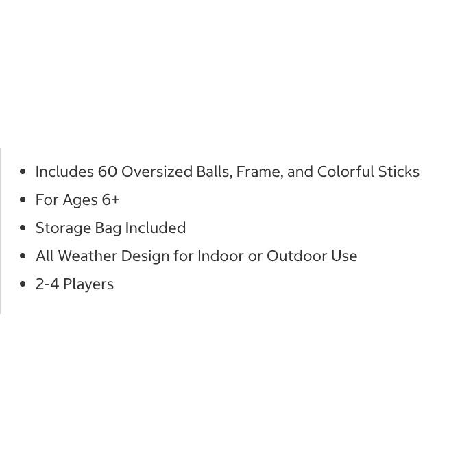 Giant KerPlunk Strategy Game Interactive Family Fun Outdoor Indoor Ball Drop Challenge