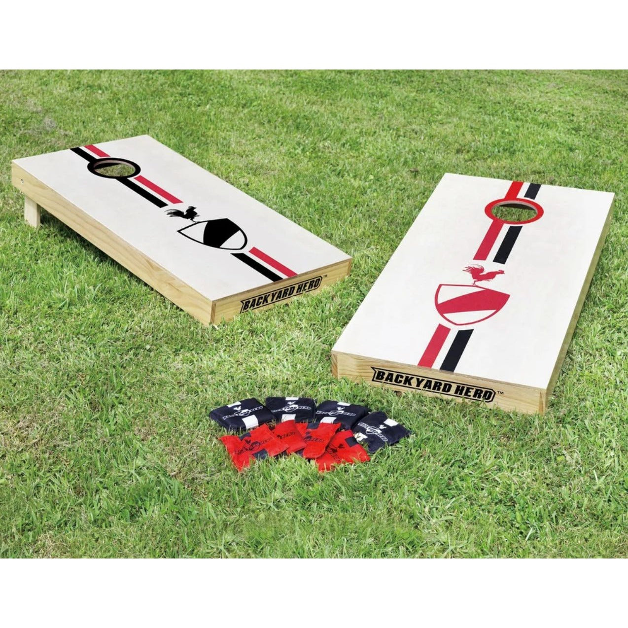 Backyard Hero Official Tournament Size Bean Bag Toss Board Set With 8 Bags