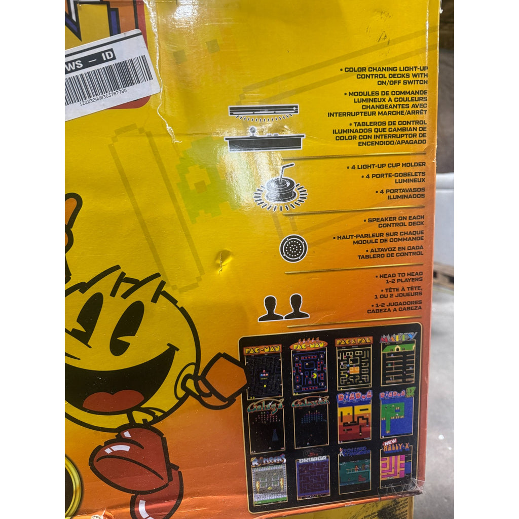 Arcade1Up PAC-MAN Pub Table Arcade Machine New In Box Sealed With 12 Games & LED Cupholders
