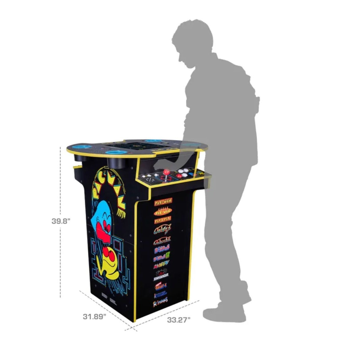 Arcade1Up PAC-MAN Pub Table Arcade Machine New In Box Sealed With 12 Games & LED Cupholders