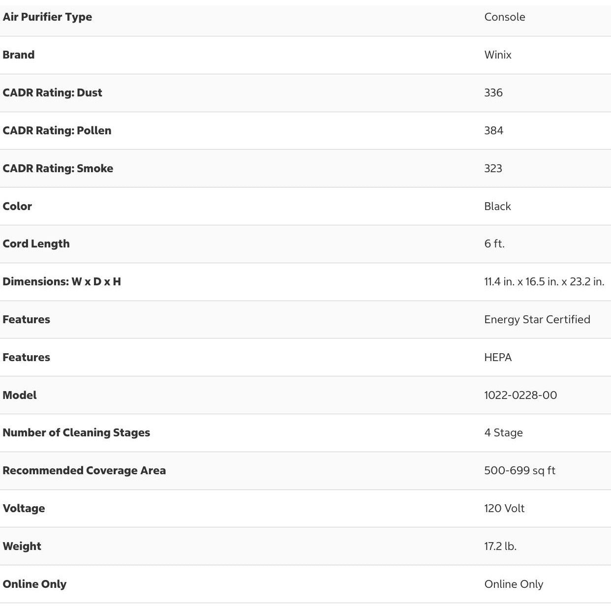 Winix C909 4-Stage Wi-Fi Enabled Air Purifier with PlasmaWave Technology for Large Rooms
