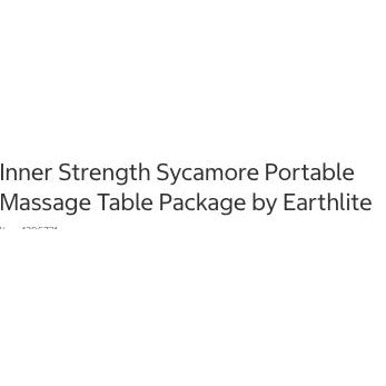 Inner Strength Sycamore Portable Massage Table Package By Earthlite ...