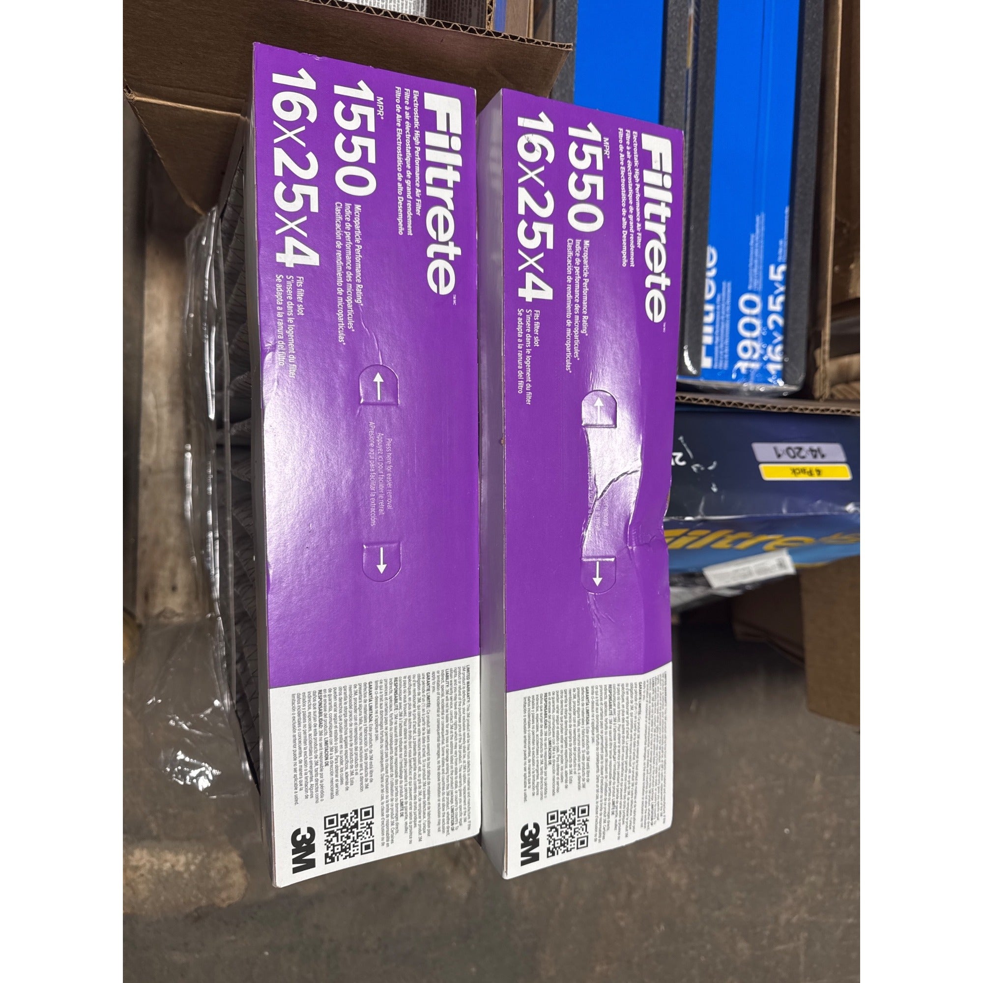3M Filtrete Air Filters Bulk Pack - 1900 16x25x5 1550 16x25x4 2500 14x20x1