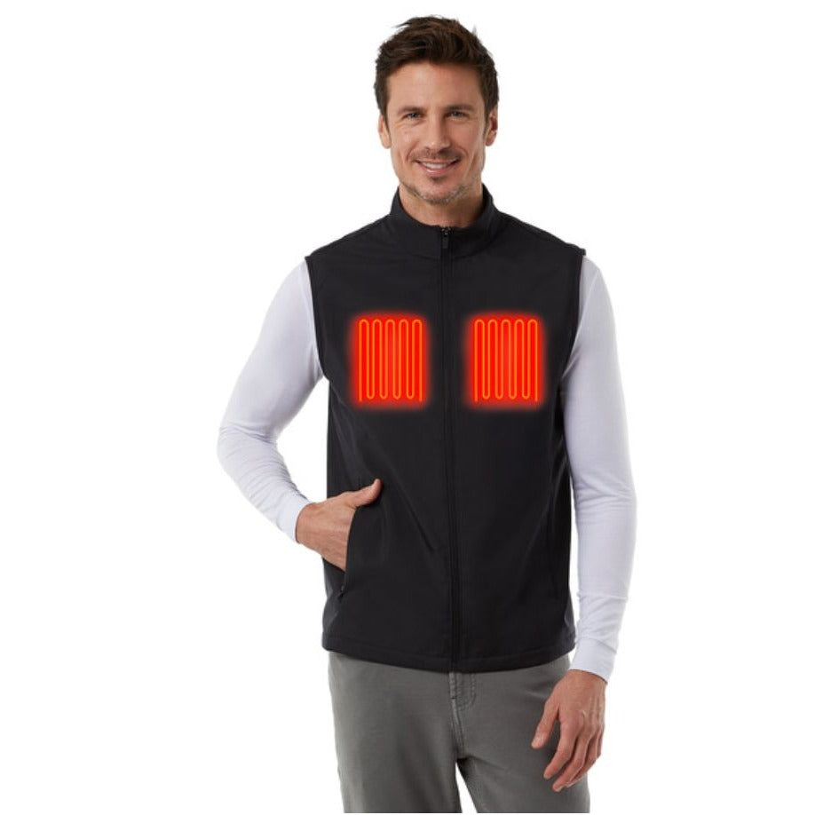 32 Degrees Heated Vest Rechargeable Adjustable Temperature Black Sizes M L XL