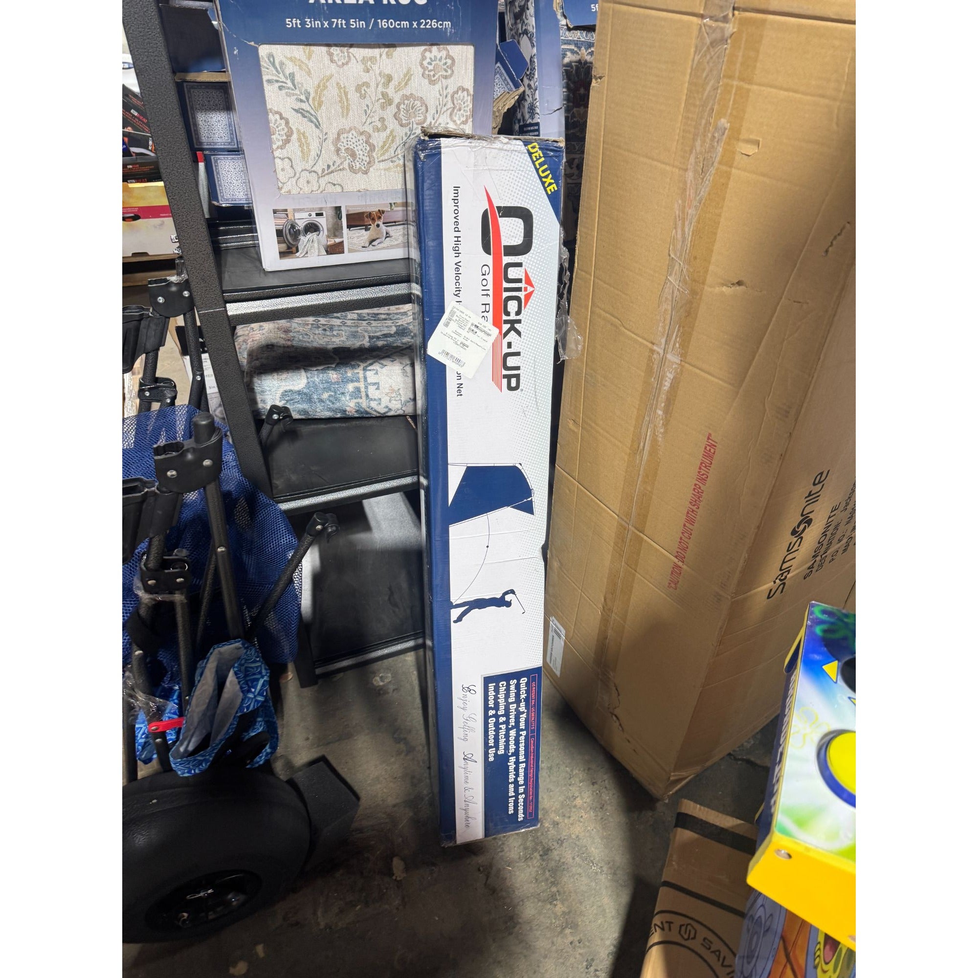 Quick-Up Golf Net Bundle  10 X 7 Portable Practice Net  Indoor & Outdoor Use  Includes Target & Bag  Durable Mesh Design