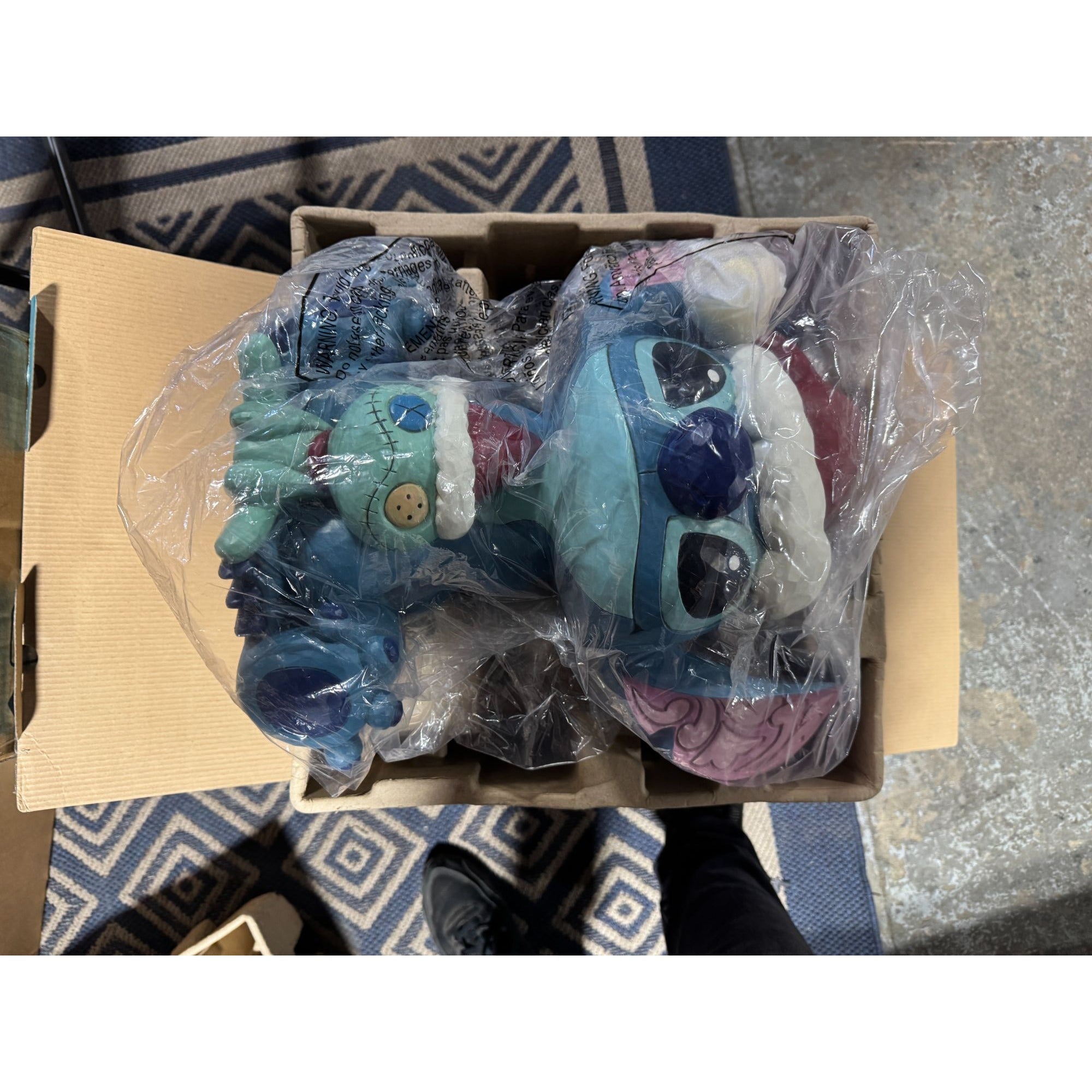 Disney Traditions Stitch & Scrump Christmas Figurine By Jim Shore