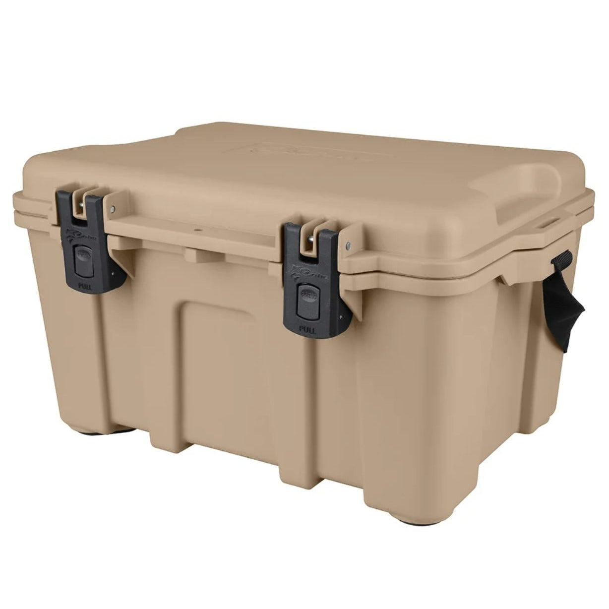 Coho Pack & Carry Box W/ Heavy Duty Latches Storage Trays Waterproof Padlock Capable Tan 14.8" W X 19" L X 11" H