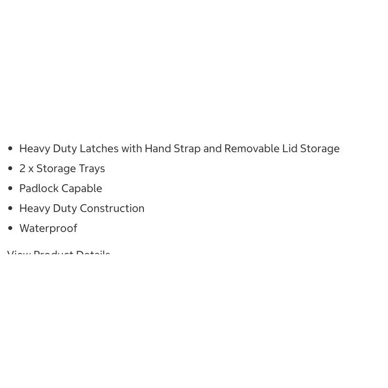 Coho Pack & Carry Box W/ Heavy Duty Latches Storage Trays Waterproof Padlock Capable Tan 14.8" W X 19" L X 11" H