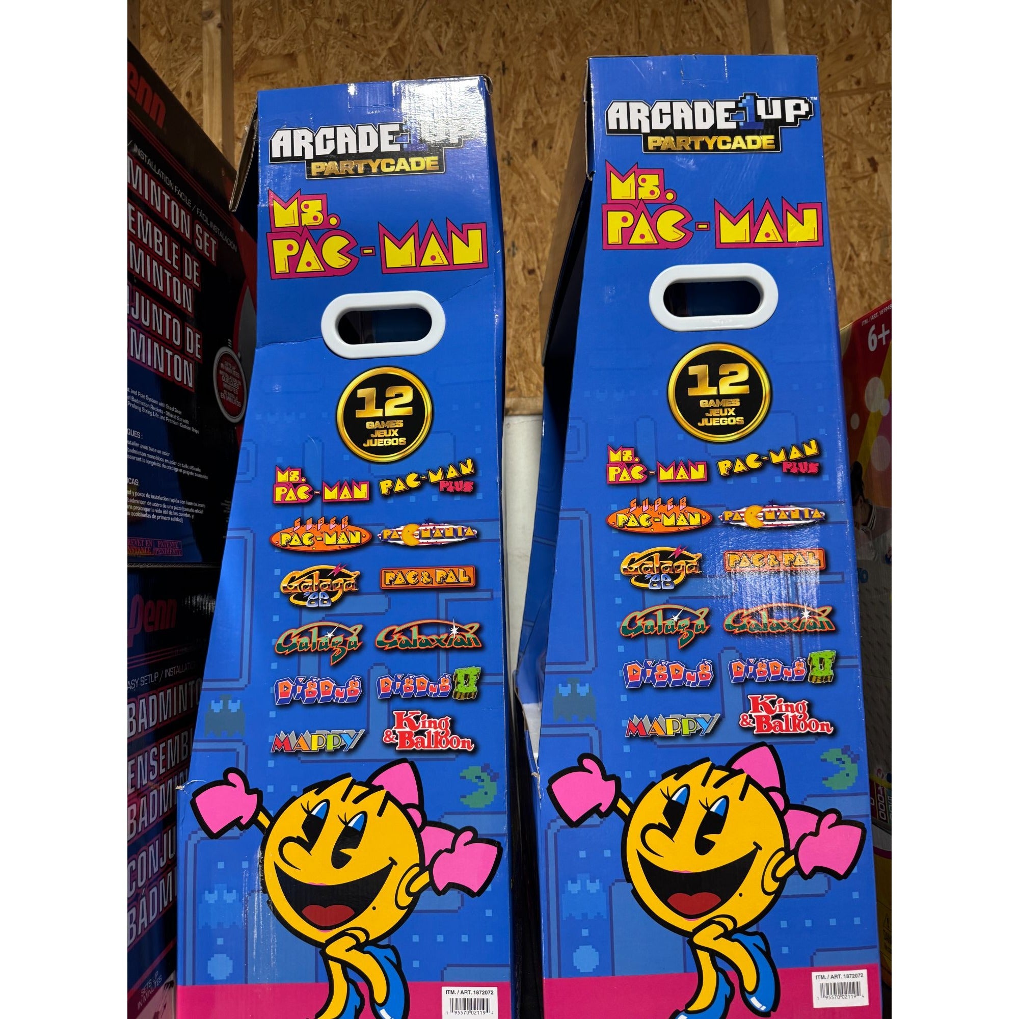 Ms. Pac-Man Arcade1Up Partycade With 12 Games Preloaded Retro Gaming Console