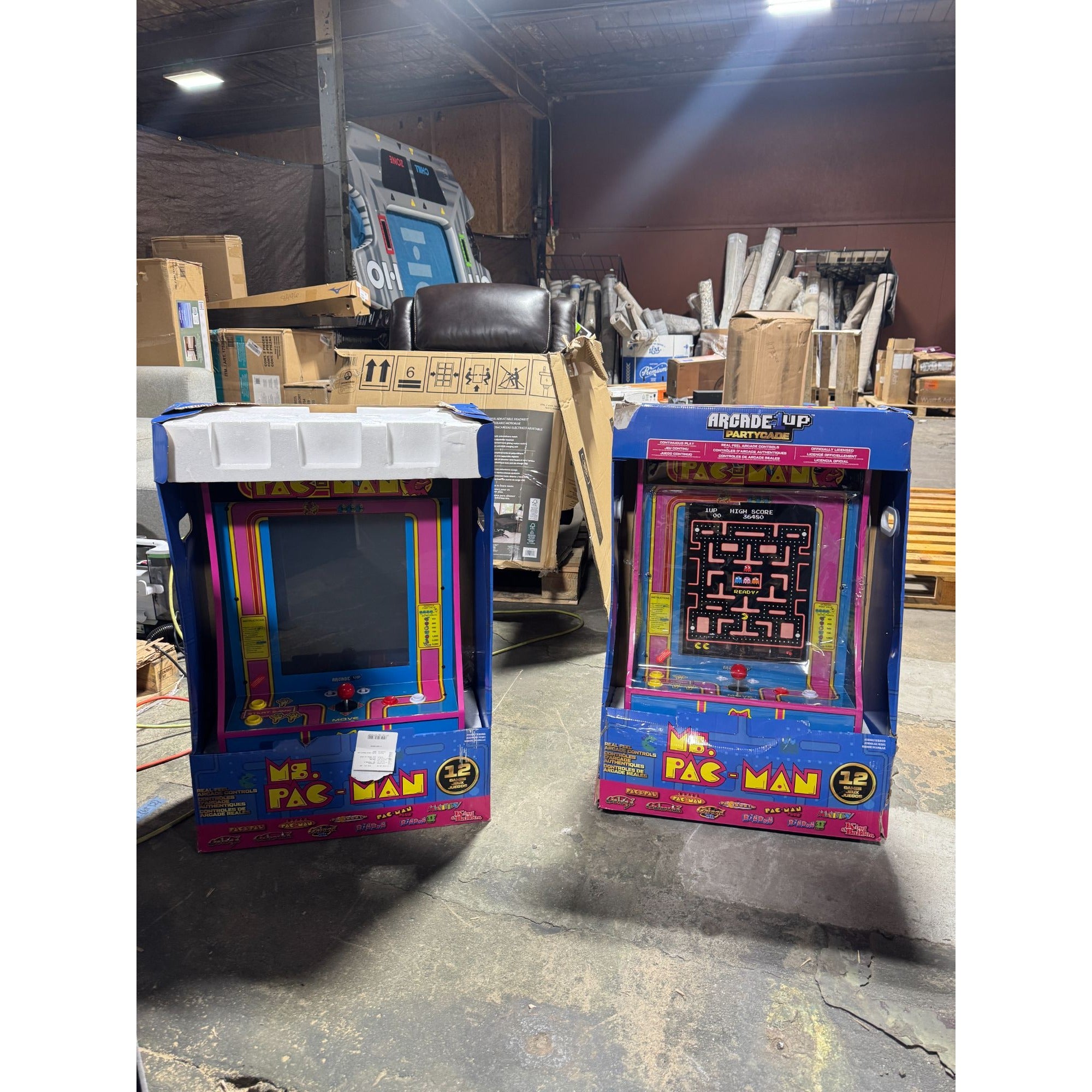 Ms. Pac-Man Arcade1Up Partycade With 12 Games Preloaded Retro Gaming Console