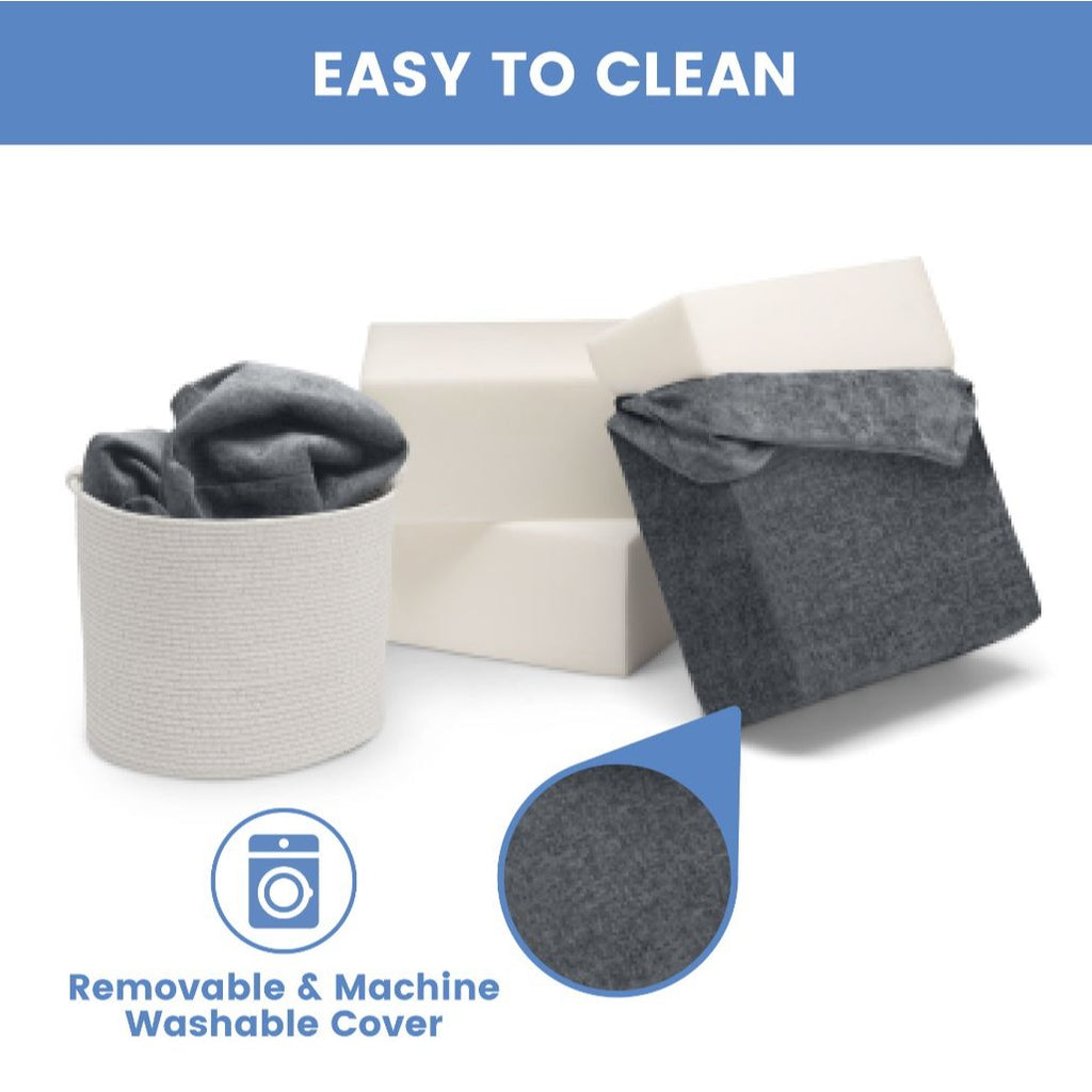 Delta Children Cozee 4-Piece Sectional Sofa Set With Washable Covers Endless Configurations For Ages 2 To 12+ Years Gray