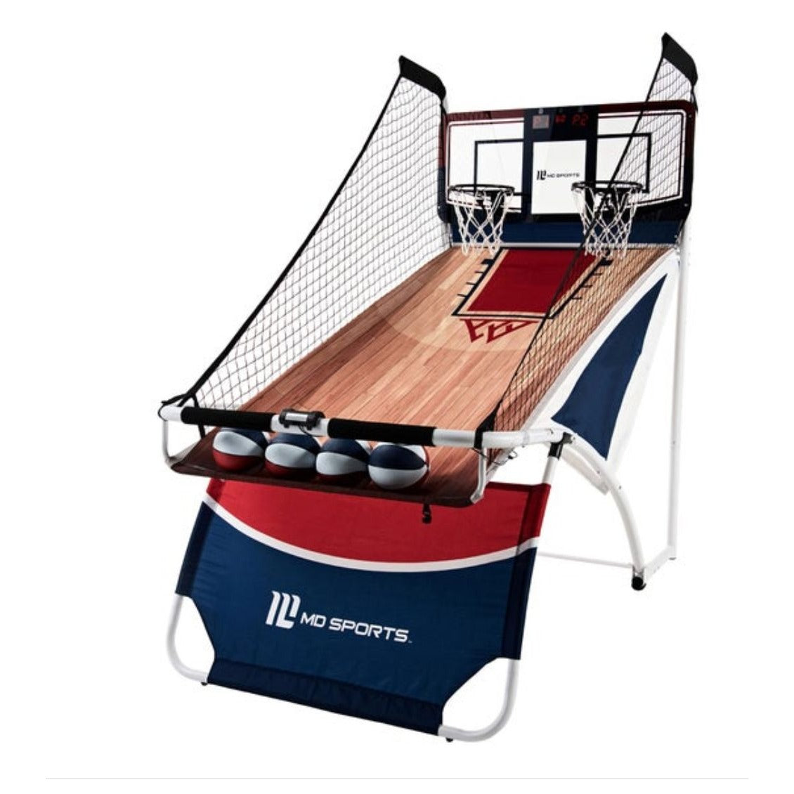Md Sports Ez Fold 2 Player Arcade Basketball Game Indoor Electronic Scoring System
