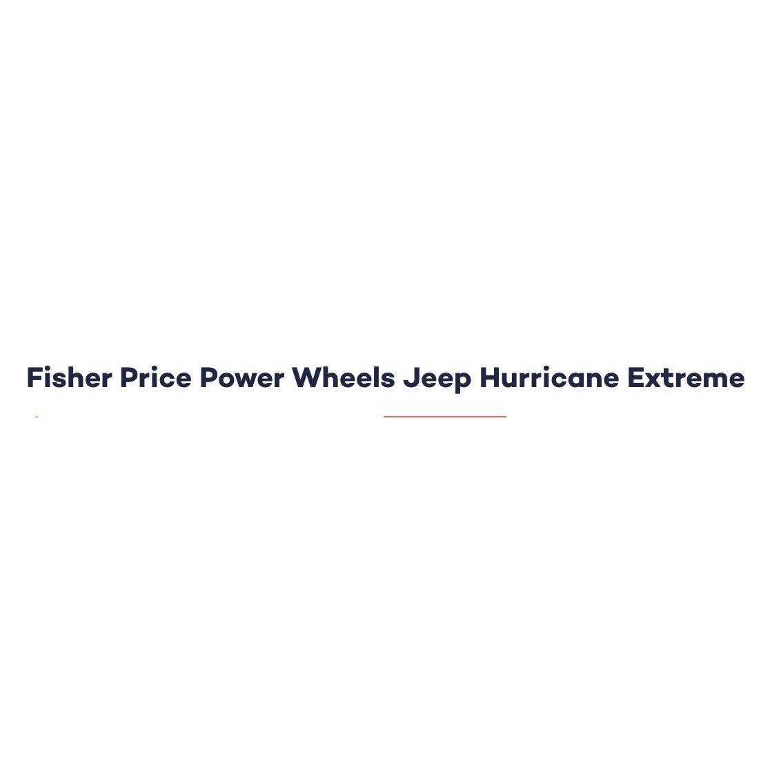 Fisher Price Power Wheels Jeep Hurricane Extreme 12V Ride-On Vehicle Gray And Red